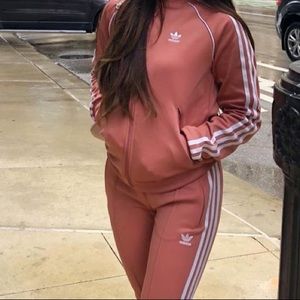 Adidas pink tracksuit